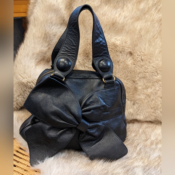Black leather purse - Picture 1 of 8